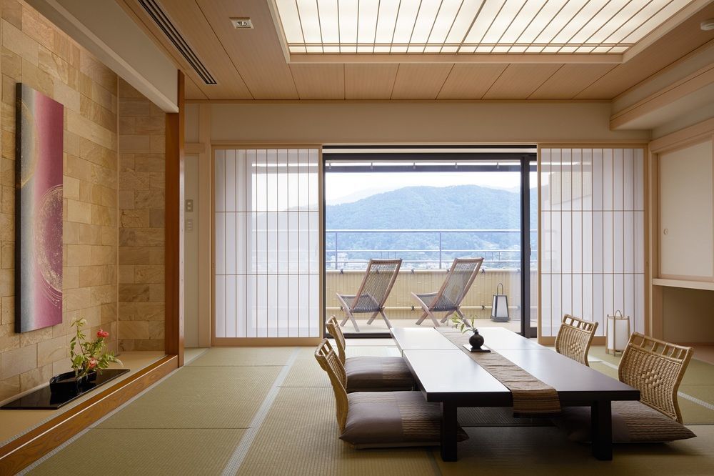 Fujikawaguchiko Onsen Konanso Hotell Eksteriør bilde A traditional Japanese room