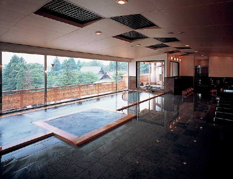 Fujikawaguchiko Onsen Konanso Hotell Eksteriør bilde A modern onsen